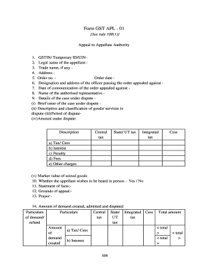 Form Gst Apl 01 in Word Format Download