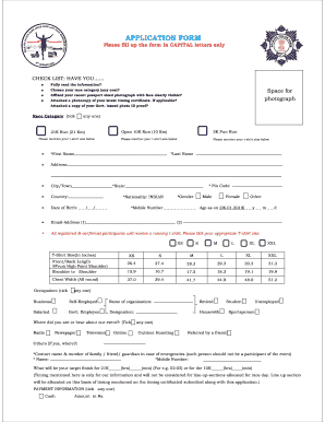 Kolkata Police Sdsl Half Marathon  Form