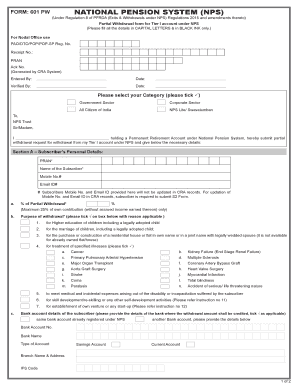 Form 601 Pw