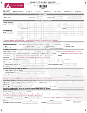 Axis Fd Closure Form