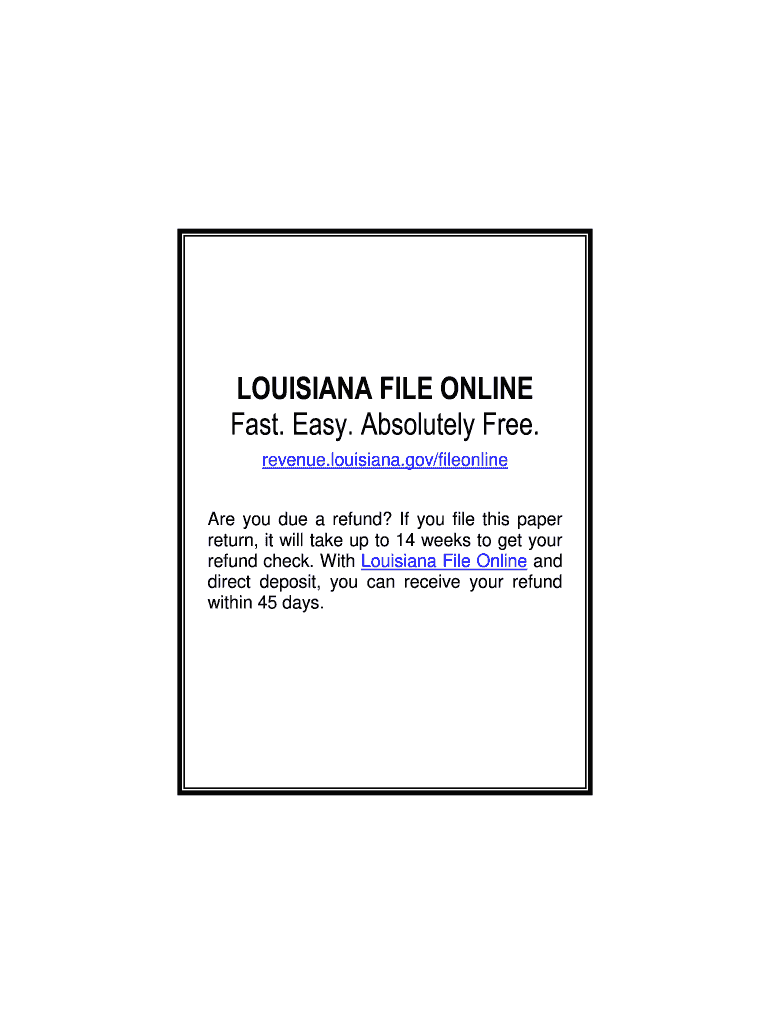  Louisiana Tax Form 2018