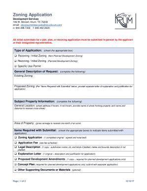  Zoning Application Ci Krum Tx Us 2017-2024