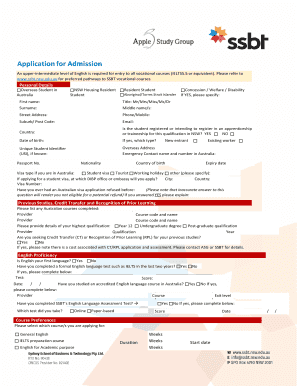 Ssbt Application Form