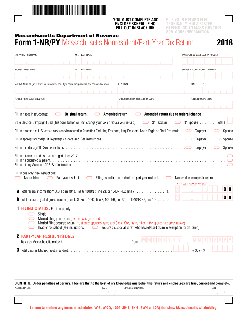 Get and Sign Form 1 Nr Py 2018