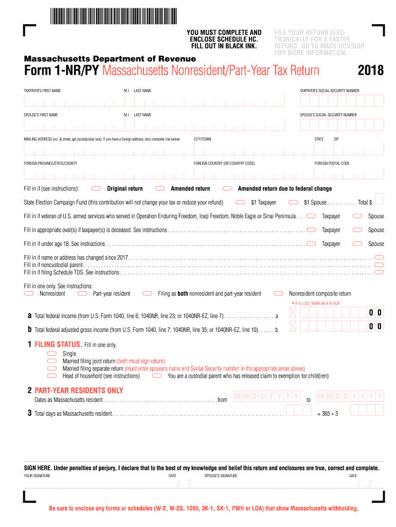  Form 1 Nr Py 2018