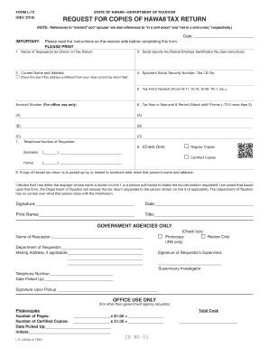  Hawaii Tax Form for Renters 2018-2024