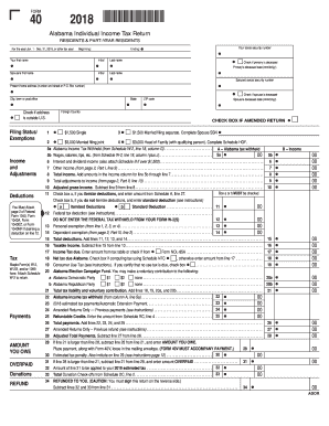 Alabama Form 40 Fill Out And Sign Printable Pdf Template Signnow