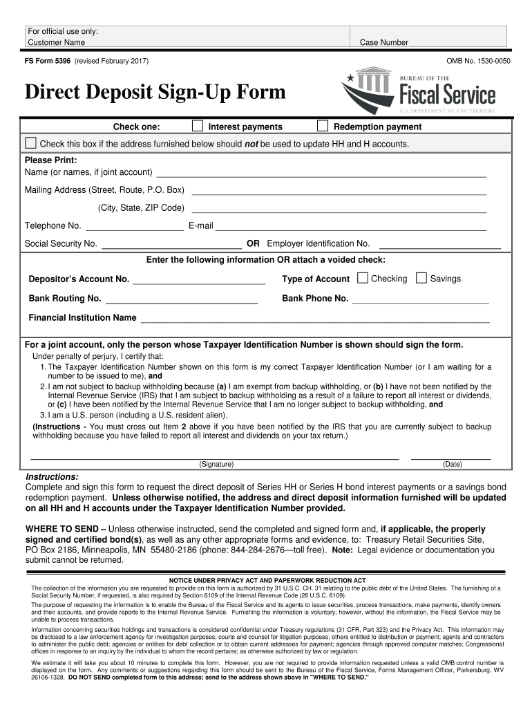 Get and Sign Fs 5396 2017 Form