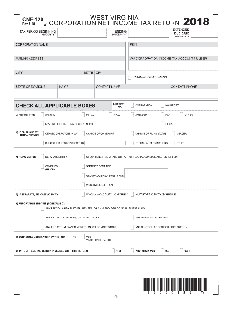 Get and Sign Wv Cnf 120 2018-2022 Form