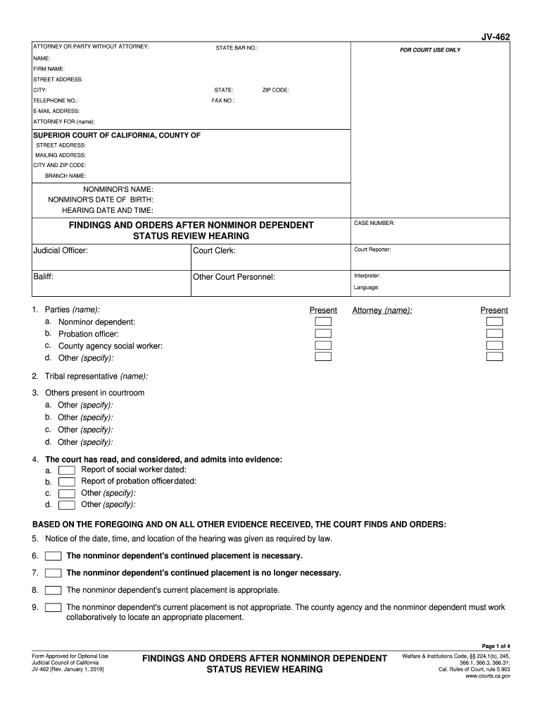 Get and Sign Jv 462 2019 Form