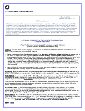 DOT F 1050 8  Form