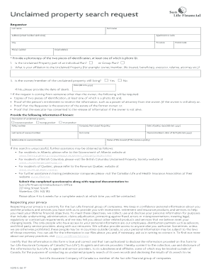  Sun Life Unclaimed 2017-2024