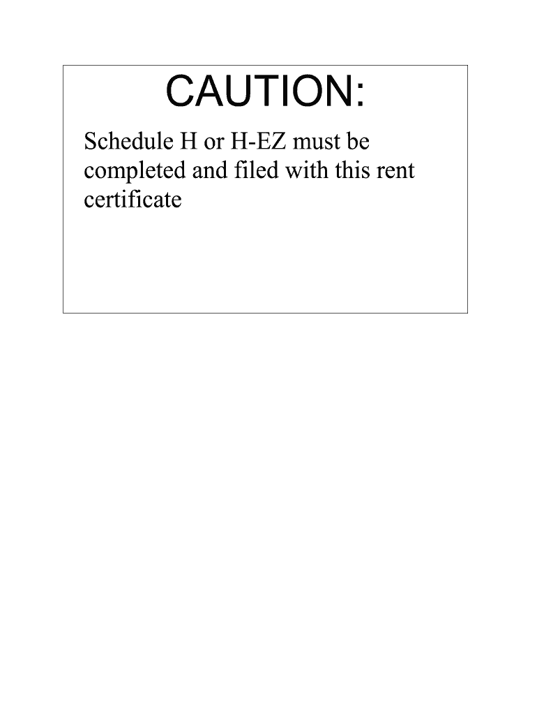  Rent Certificate 2018