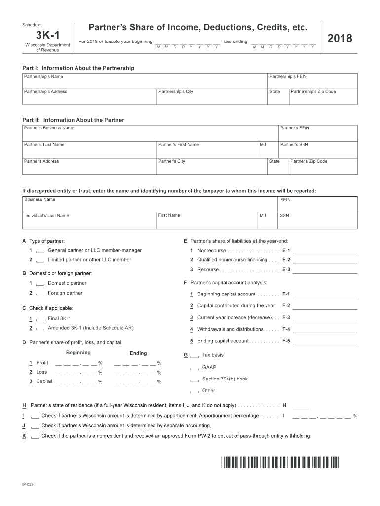  Form 3k 1 2018