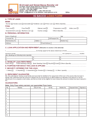 Ig Sacco Account Activation Form