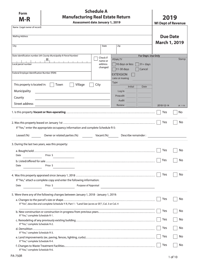 Get and Sign Wisconsin Form M R 2019-2022