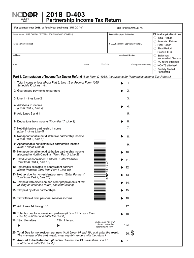 D 403 Nc Npa  Form