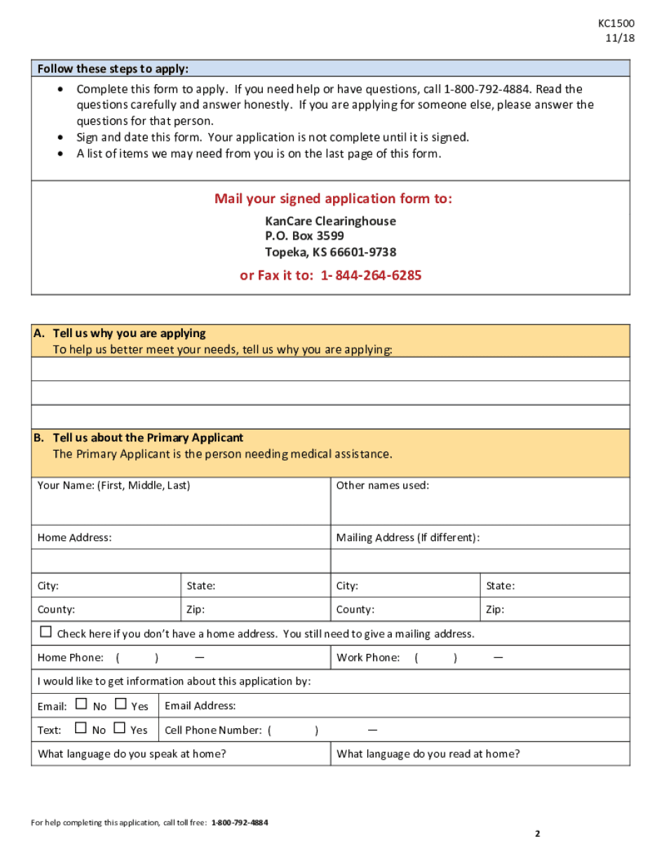 Images for is it True KC1500 1118 Application for Medical Assistance for the Elderly and Persons with Disabilities Who Can Use T  Form