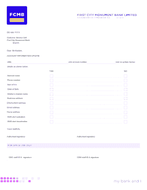 How to Upgrade My Fcmb Account Online  Form