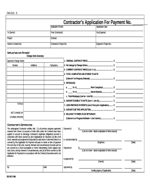 Application for Payment Excel  Form