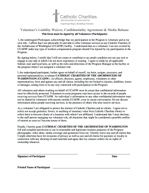 Get and Sign Volunteer Liability Release Form FEMA Gov 