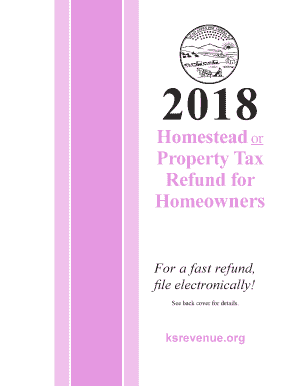  Homestead or Property Tax Refund for Homeowners Forms and Instruction Booklet Rev 8 18 Instruction Booklet on How to Complete Fo 2018