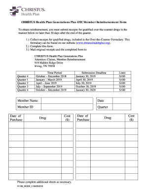 Reimbursement Form