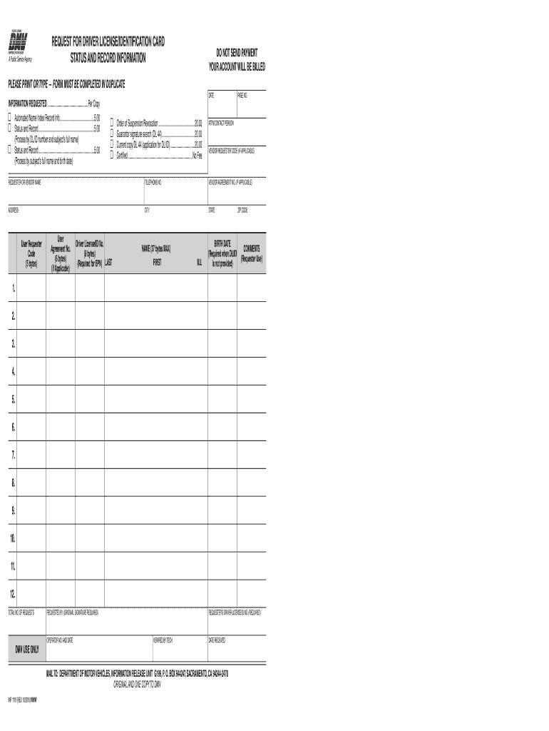 Inf 1119 Form