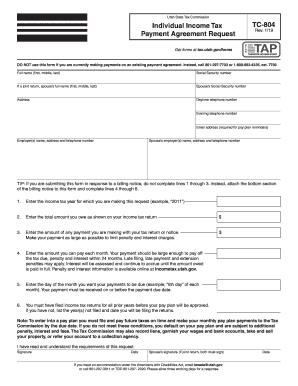 Get and Sign Tc 804 2019-2022 Form