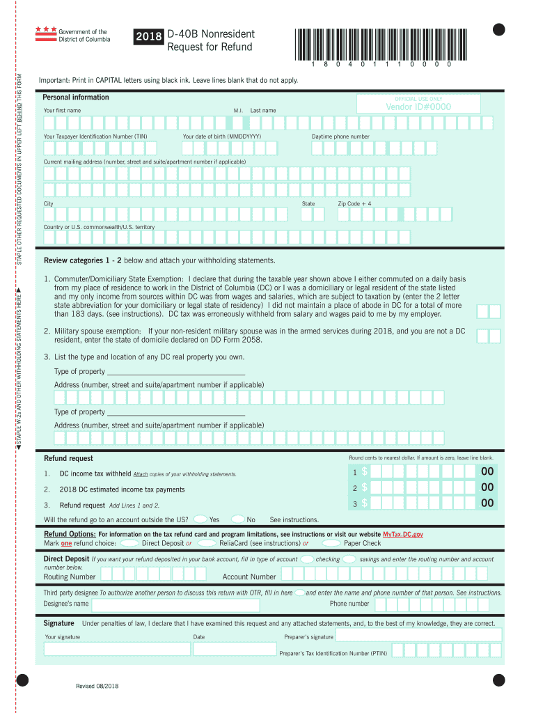 D 40b Form