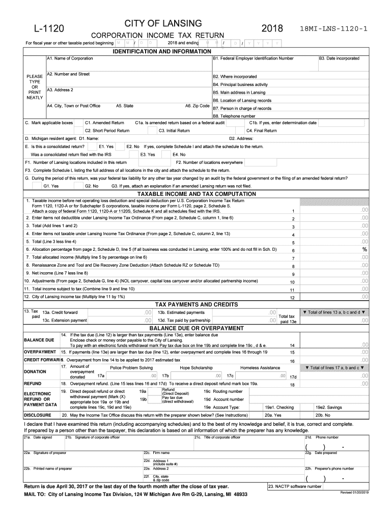  Arizona Form 122  Arizona Department of Revenue 2019
