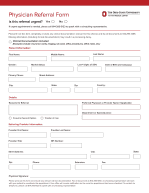 How Well Are You Thinking? Ohio State Wexner Medical Center  Form