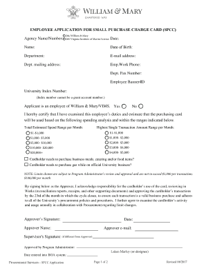  Small Purchase Charge Card Program Policy & Procedure Virginia 2017-2024