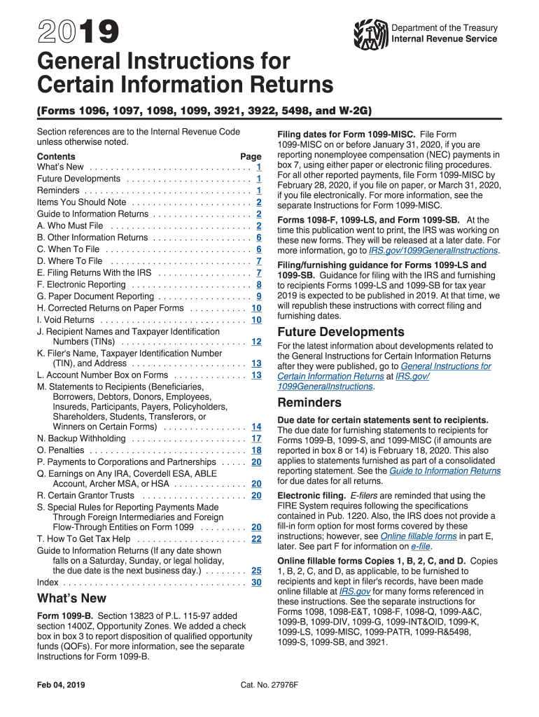 Instructions Returns Form