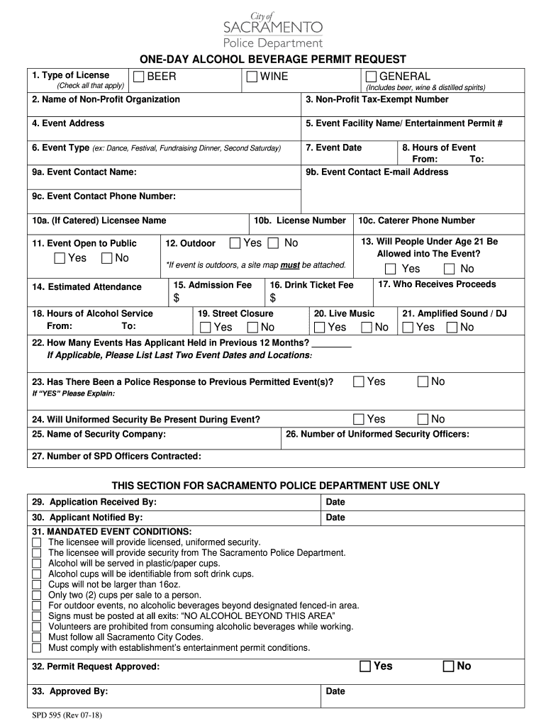  CA Police Department SPD 595 Sacramento City 2018-2024