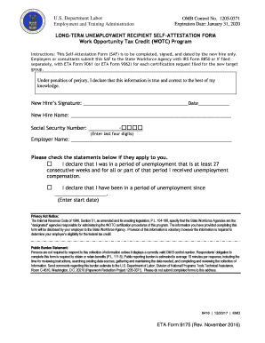 Eta Form 9175