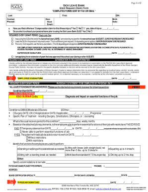 Pgcea Sick Leave Bank  Form