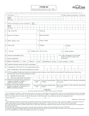 Rule 114B and Form 60 Filing for Income Tax IndiaFilings