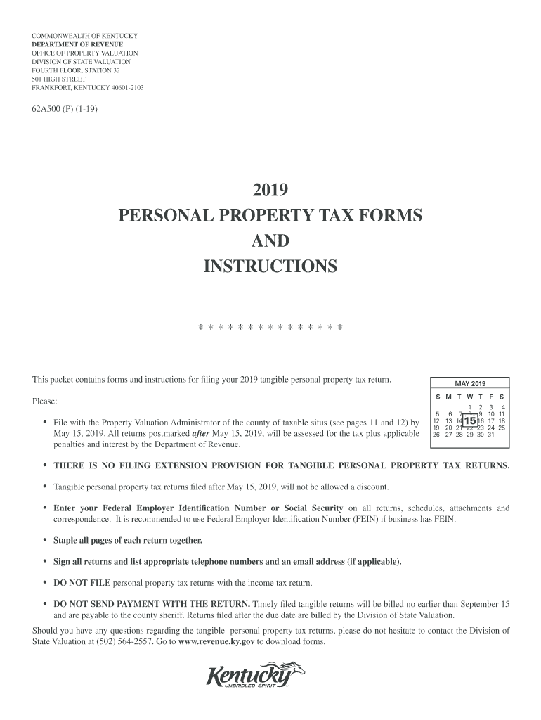  Ky Form Tangible Property Tax 2019