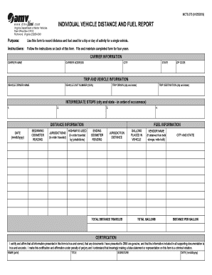  Individual Vehicle Mileage and Fuel Report Idaho State Tax 2019-2024