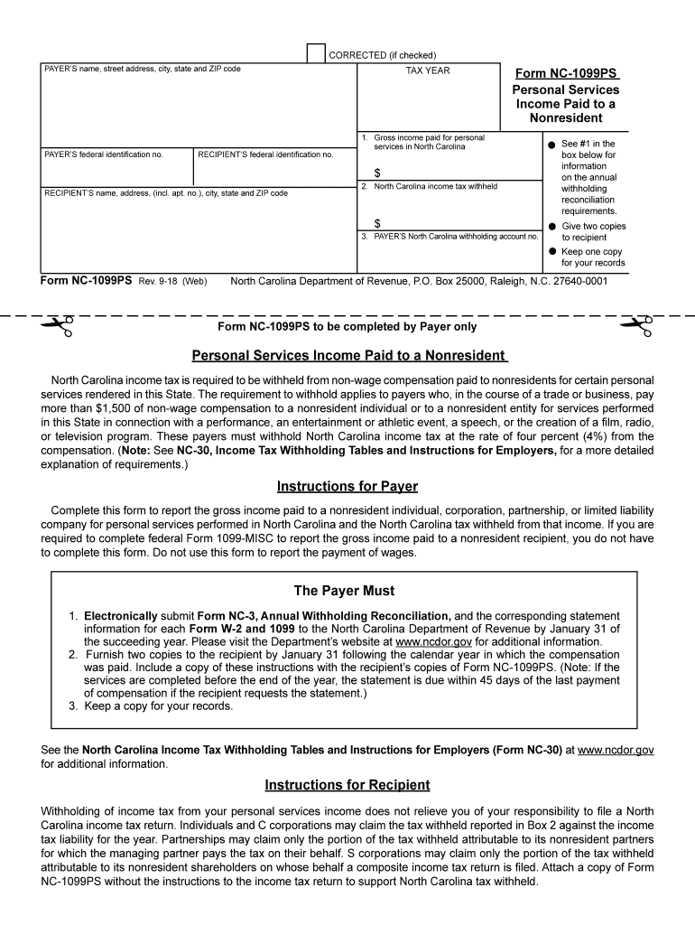  North Carolina Personal Services 2018-2024