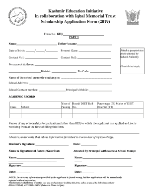 Iqbal Memorial Trust  Form