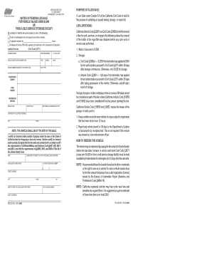  REG 280, NOTICE of PENDING LIEN SALE for VEHICLE VALUED over $4,000 or from a SELF SERVICE STORAGE FACILITY Index Ready This for 2019-2024