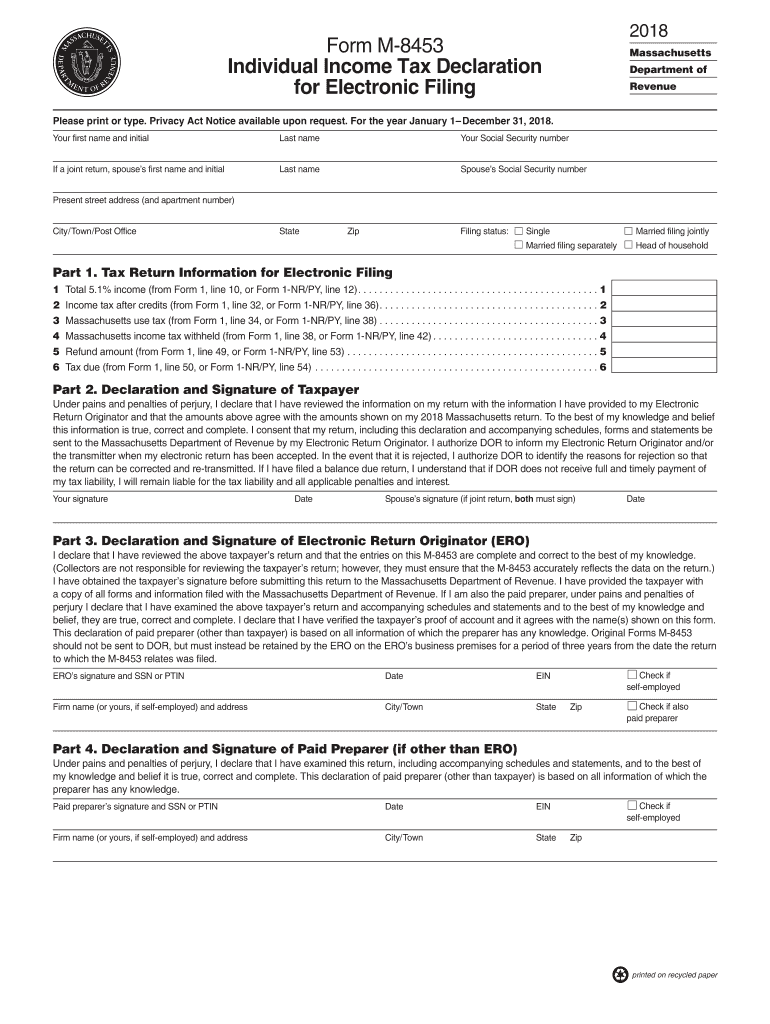  Ma Form M 8453 2018