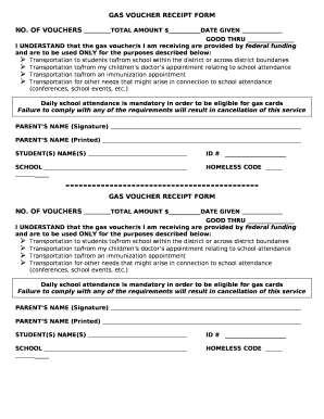 Fuel Voucher Template  Form