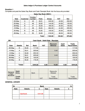 Sales Ledger  Form