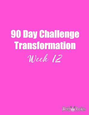 Betty Rocker 90 Day Challenge  Form