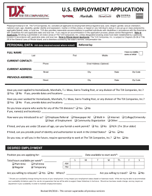 Jobs Tjx Com Application Online  Form