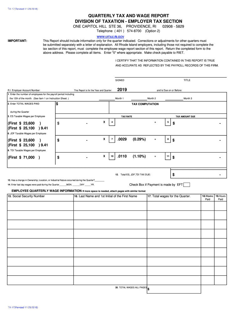 Get and Sign Ri Tx 17 Form 2019