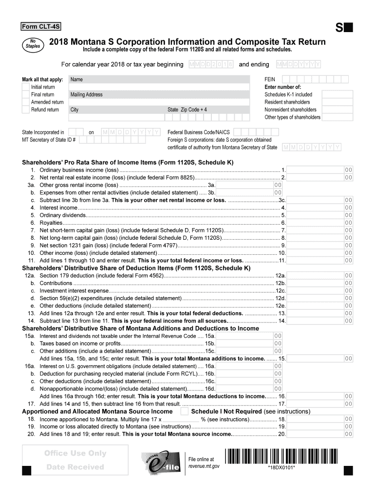  About Form 1120 SInternal Revenue Service IRS Gov 2018-2024